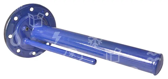 víko příruby DZD - 2 jimky, vodorovné; prum.: 190mm; jímka: 450 mm + těsnění